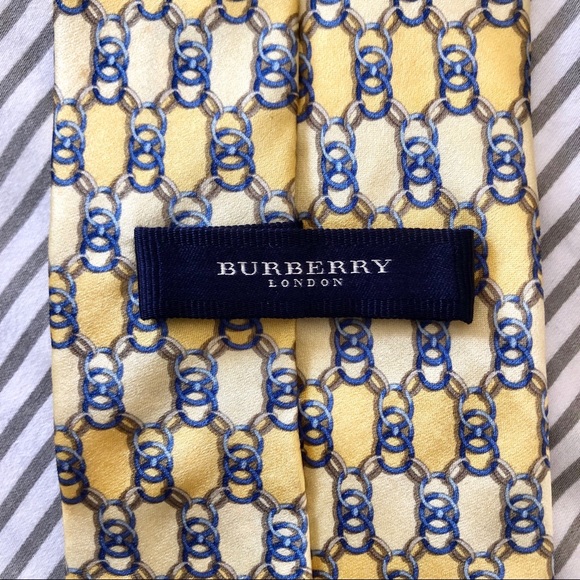 BURBERRY- Men’s Silk Tie - Picture 2 of 8